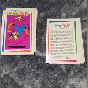 Get Goofy Card Lot Disney Missing 4 Cards To Complete Set